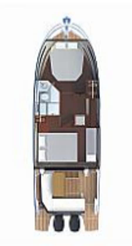 Charter Rental Motorboat Falcon in Croatia Layout | Yacht4Less