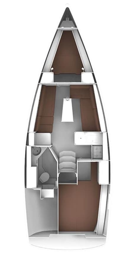 Charter Rental Sailboat Cleopatra in Croatia Layout | Yacht4Less