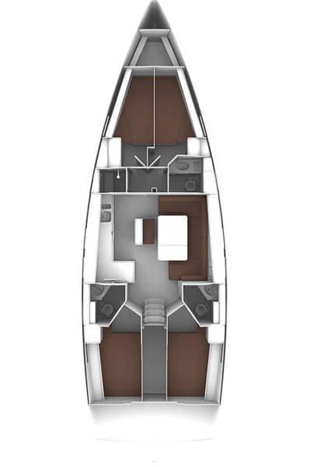 Charter Rental Sailboat Lenco in Greece Layout | Yacht4Less