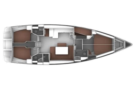 Charter Rental Sailboat Jozefina in Croatia Layout | Yacht4Less