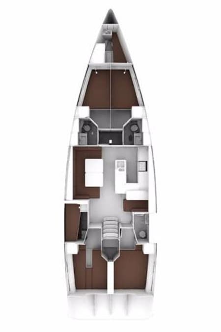 Charter Rental Sailboat Domo in Croatia Layout | Yacht4Less