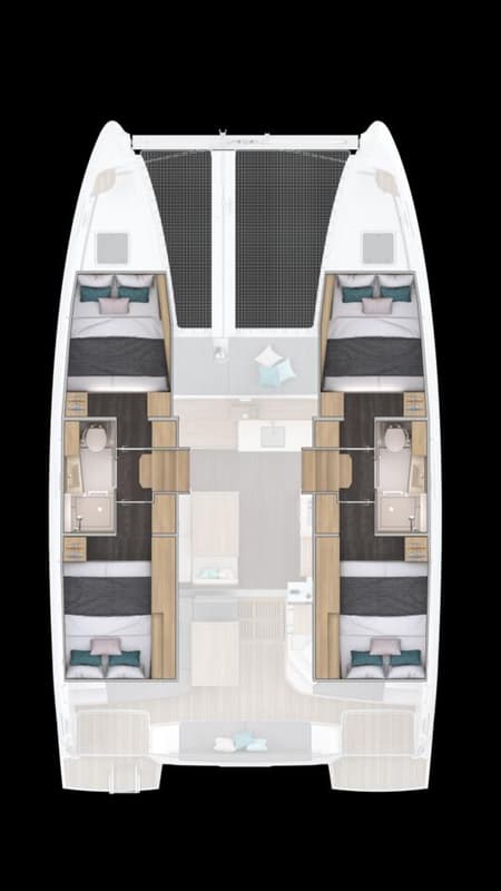 Charter Rental Catamaran Doudou in Caribbean Layout | Yacht4Less