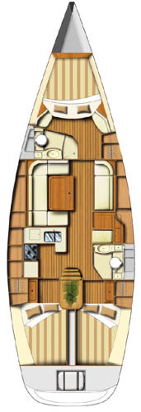 Charter Rental Sailboat Leitmotiv II in France Layout | Yacht4Less