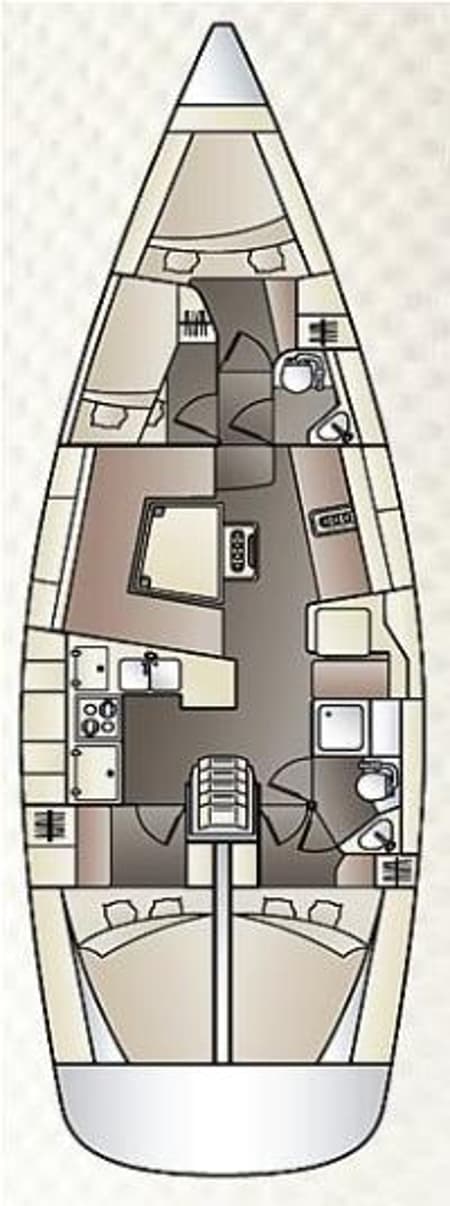 Charter Rental Sailboat Beauty As in Slovenia Layout | Yacht4Less