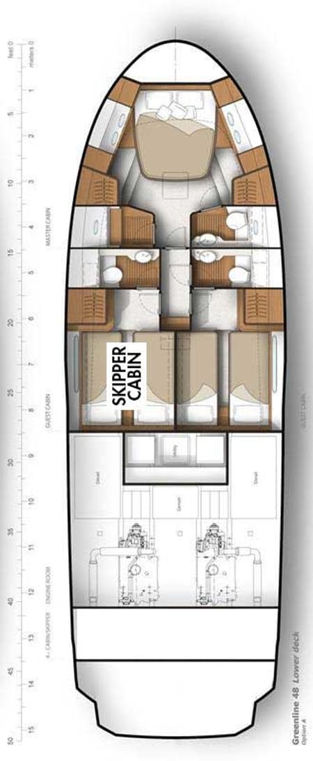 Charter Rental Motorboat Sarkis de Karabas in Slovenia Layout | Yacht4Less