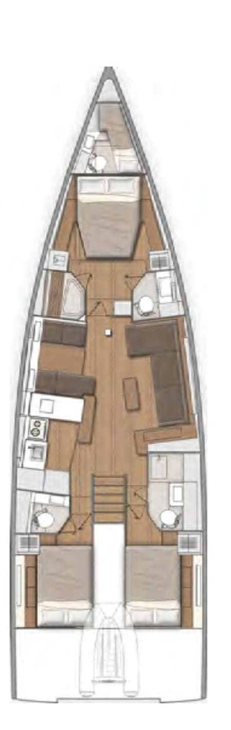 Charter Rental Sailboat Miss Marie in Italy Layout | Yacht4Less