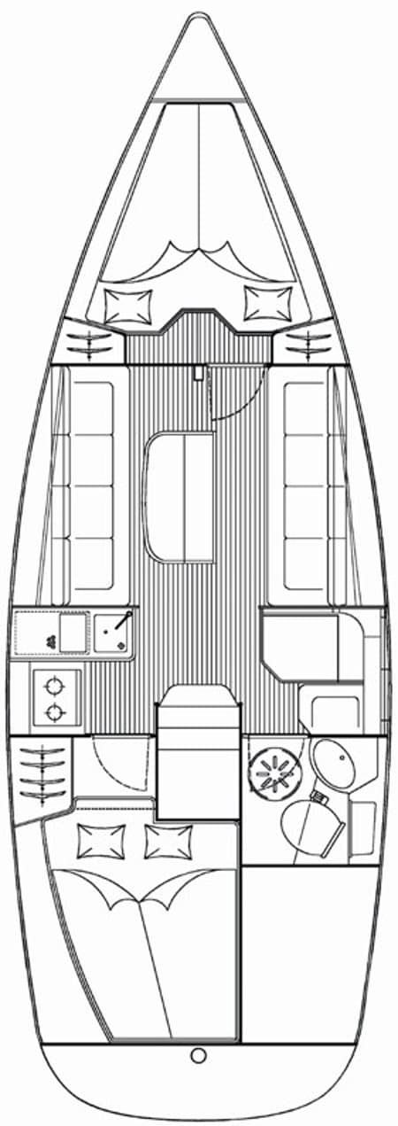 Charter Rental Sailboat Sara in Croatia Layout | Yacht4Less