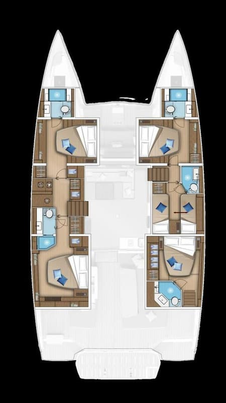 Charter Rental Catamaran Smiley in Caribbean Layout | Yacht4Less