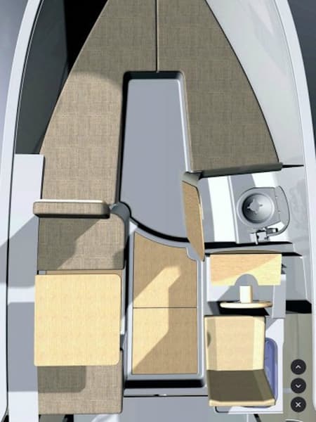 Charter Rental Motorboat H2 in Croatia Layout | Yacht4Less