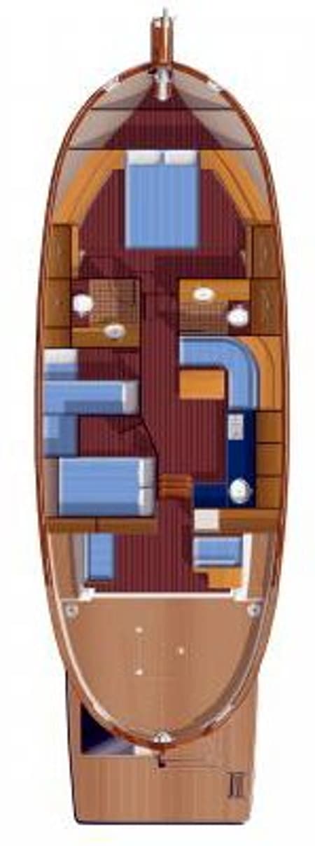 Charter Rental Motorboat Balsamico in Spain Layout | Yacht4Less