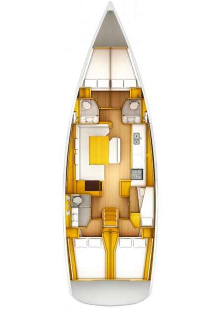Charter Rental Sailboat Achilles in Greece Layout | Yacht4Less