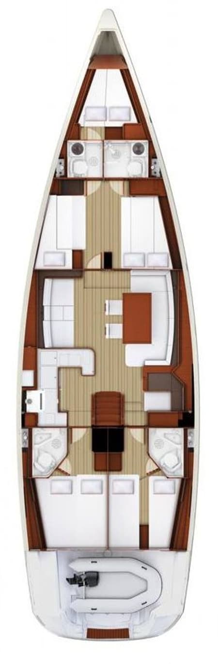 Charter Rental Sailboat Atlas in Greece Layout | Yacht4Less