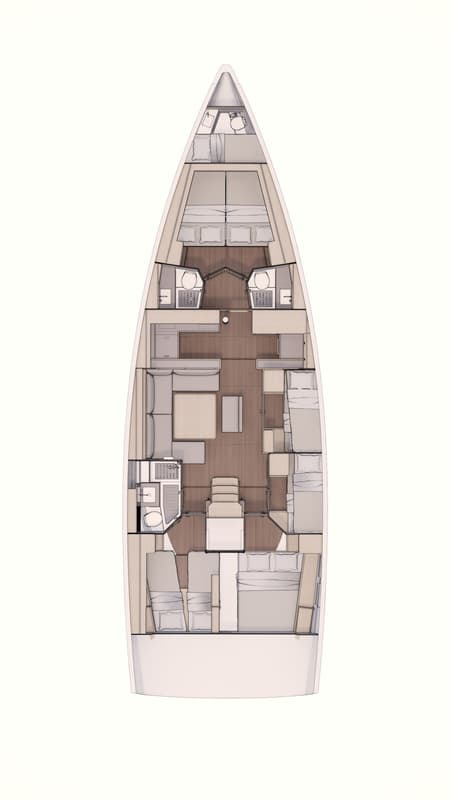 Charter Rental Sailboat Anna III in Croatia Layout | Yacht4Less