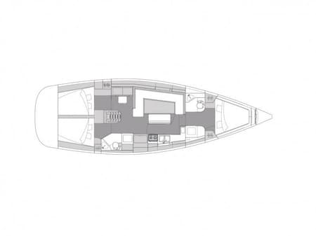 Charter Rental Sailboat Oxygen in Croatia Layout | Yacht4Less