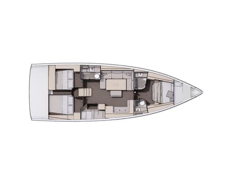 Charter Rental Sailboat She in Croatia Layout | Yacht4Less