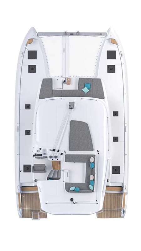 Charter Rental Catamaran Sail la vie in Croatia Layout | Yacht4Less
