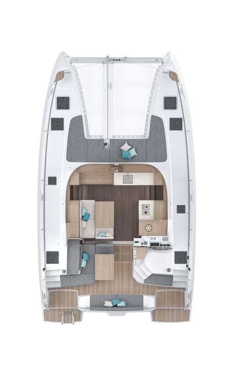 Charter Rental Catamaran Mare Amore in Croatia Layout | Yacht4Less