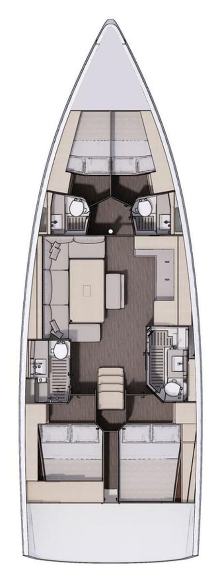 Charter Rental Sailboat Icarus in Italy Layout | Yacht4Less