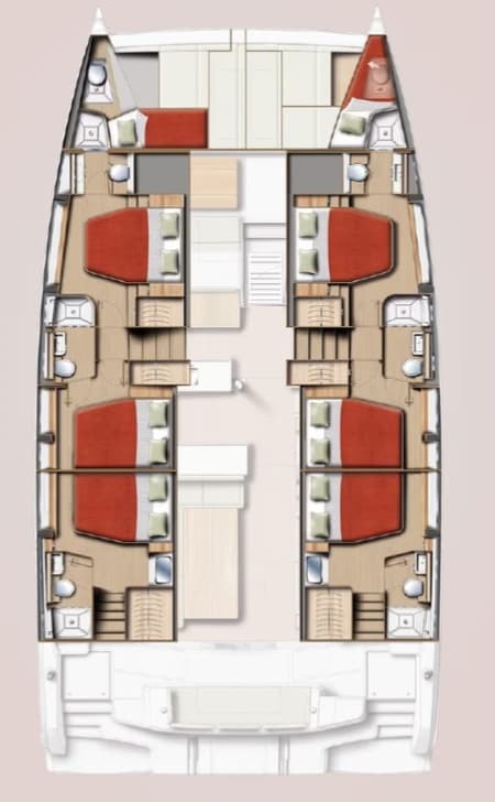 Charter Rental Catamaran AMELIA GRACE in Bahamas Layout | Yacht4Less
