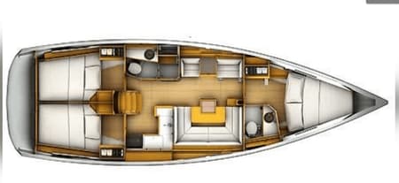 Charter Rental Sailboat Makin Memories in Caribbean Layout | Yacht4Less