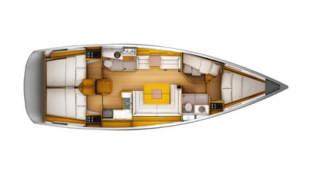 Charter Rental Sailboat Calia in Caribbean Layout | Yacht4Less