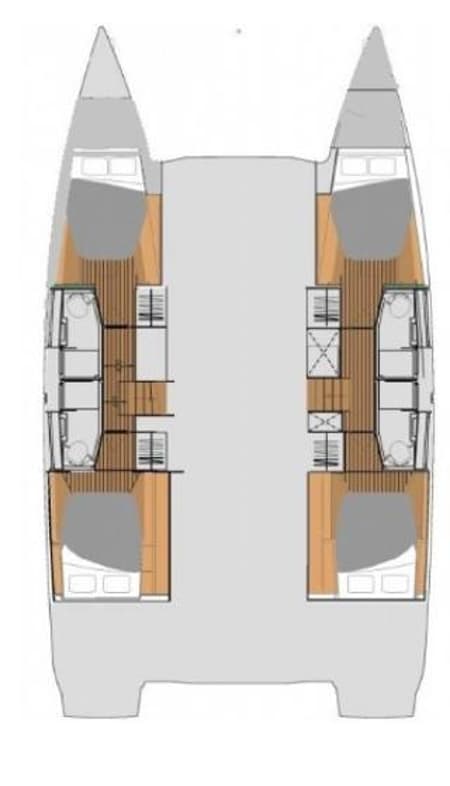 Charter Rental Catamaran Pretty Penny in BVI Layout | Yacht4Less