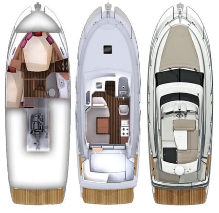 Charter Rental Motorboat Lumar in Croatia Layout | Yacht4Less
