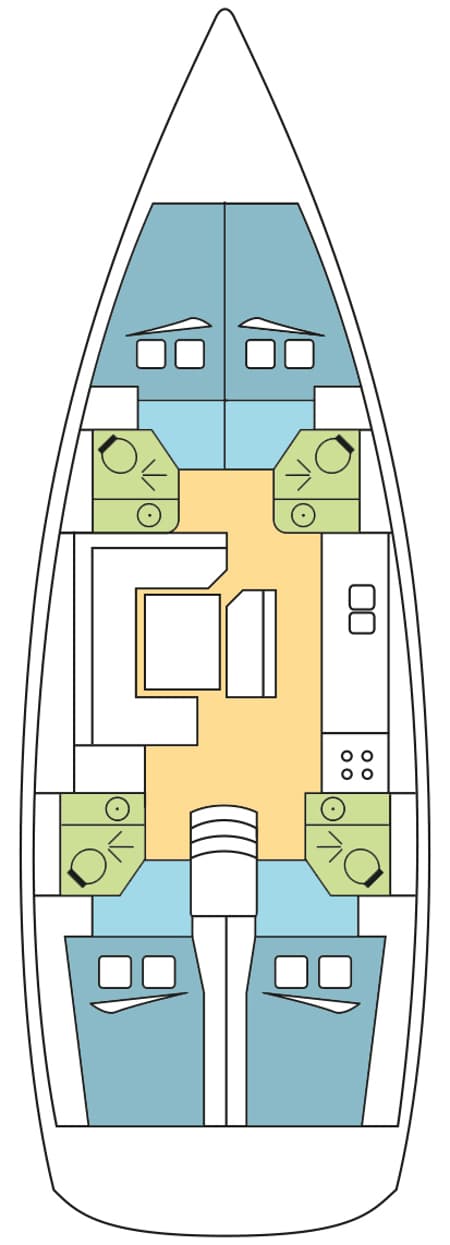 Charter Rental Sailboat YILDUN  in Thailand Layout | Yacht4Less