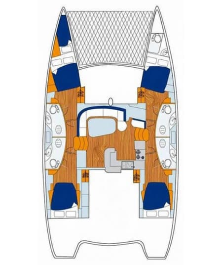 Charter Rental Catamaran Moko Jumbie in Caribbean Layout | Yacht4Less