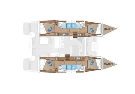 Charter Rental Catamaran As You Wish in Caribbean Layout | Yacht4Less