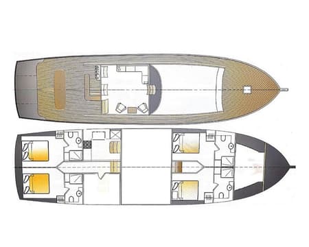 Charter Rental Gulet Elifim 11  in Turkey Layout | Yacht4Less