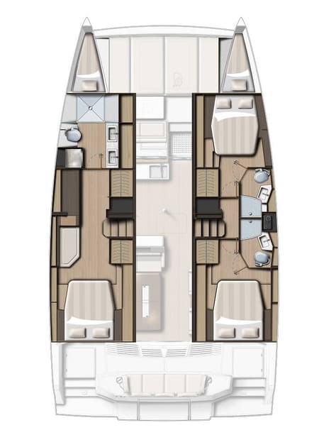 Charter Rental Catamaran Relentless in USA Layout | Yacht4Less