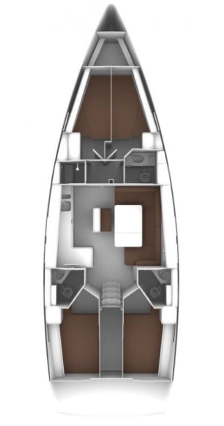 Charter Rental Sailboat Gracia in Croatia Layout | Yacht4Less