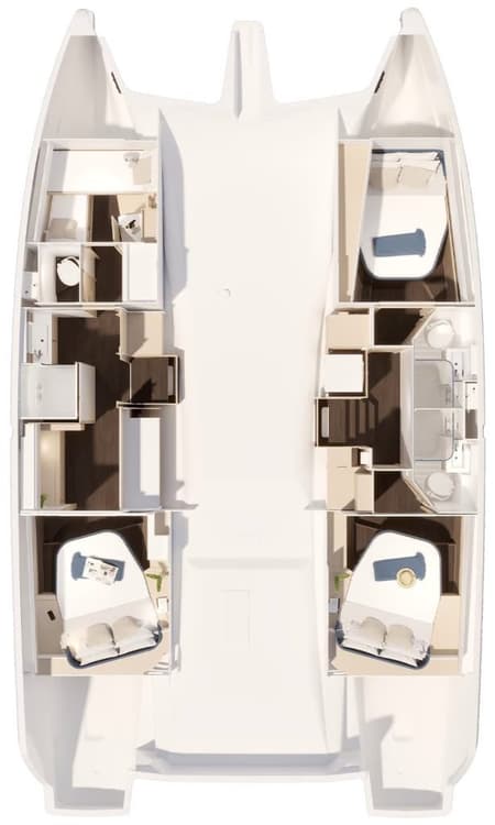 Charter Rental Catamaran Serenus in BVI Layout | Yacht4Less
