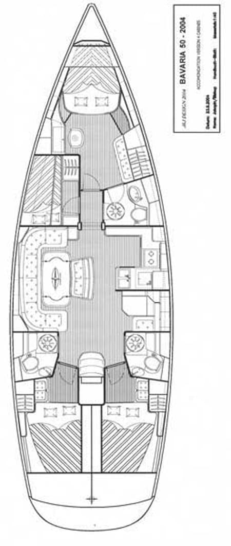 Charter Rental Sailboat Aphrodite in Croatia Layout | Yacht4Less
