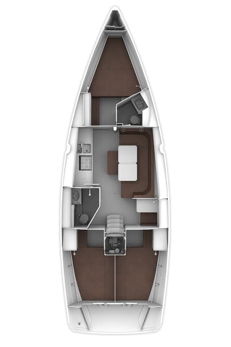 Charter Rental Sailboat Rebecca in Croatia Layout | Yacht4Less