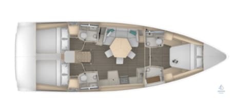 Charter Rental Sailboat Junior Mary 2 in Greece Layout | Yacht4Less