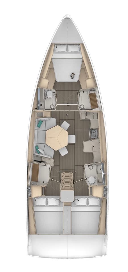 Charter Rental Sailboat Amaco in Italy Layout | Yacht4Less