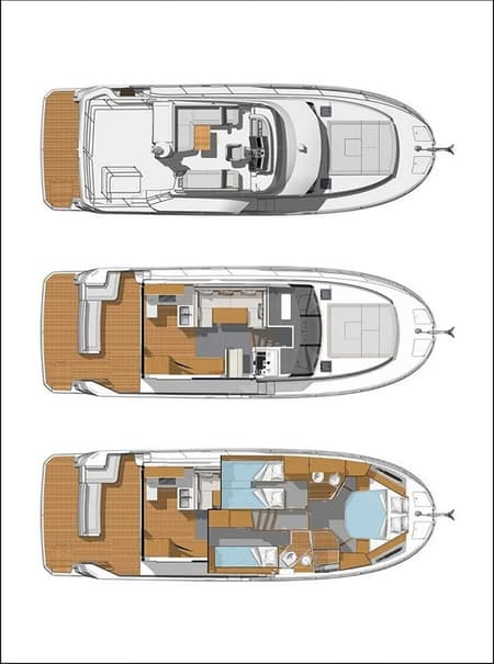 Charter Rental Motorboat Moritz in Croatia Layout | Yacht4Less