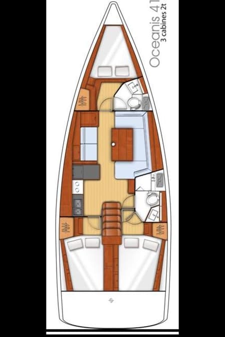 Charter Rental Sailboat Bolero in Greece Layout | Yacht4Less