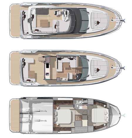 Charter Rental Motorboat Mr. 77 in Croatia Layout | Yacht4Less