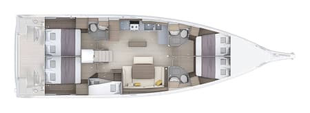Charter Rental Sailboat Orange in Croatia Layout | Yacht4Less