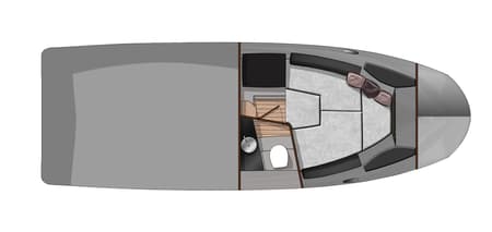 Charter Rental Motorboat Capricorn in Croatia Layout | Yacht4Less