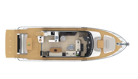 Charter Rental Motorboat Knitewear.Club 3 in Croatia Layout | Yacht4Less