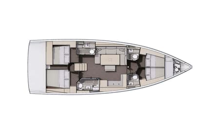 Charter Rental Sailboat Scruscio du Mari in Italy Layout | Yacht4Less