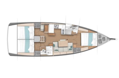 Charter Rental Sailboat Ikarus in Croatia Layout | Yacht4Less