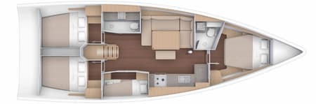 Charter Rental Sailboat Fiodena in Italy Layout | Yacht4Less