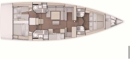Charter Rental Sailboat Saro in Italy Layout | Yacht4Less