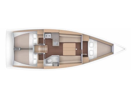 Charter Rental Sailboat Barbossa in Italy Layout | Yacht4Less