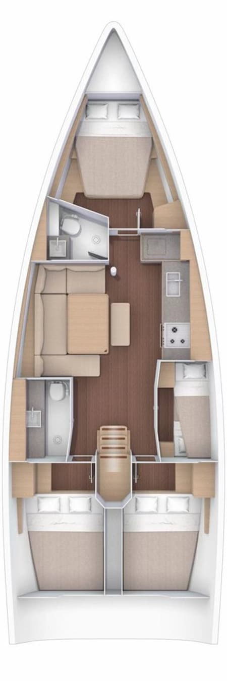 Charter Rental Sailboat Ilio in Italy Layout | Yacht4Less